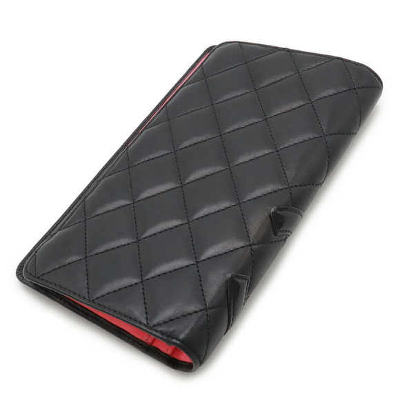 CHANEL Black Leather Logo Wallet - Picture 3 of 10